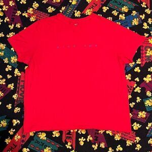Mens NIKE Air Classic Logo Red Graphic Tee Shirt / Size XXL